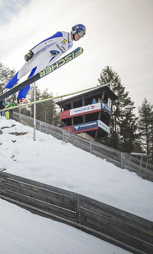 Andreas Goldberger beim Goldi Winter Camp 2015.