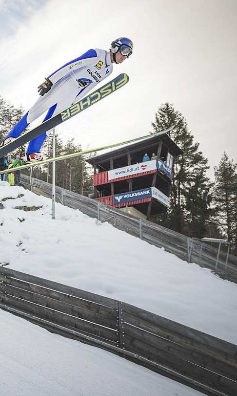 Andreas Goldberger beim Goldi Winter Camp 2015.