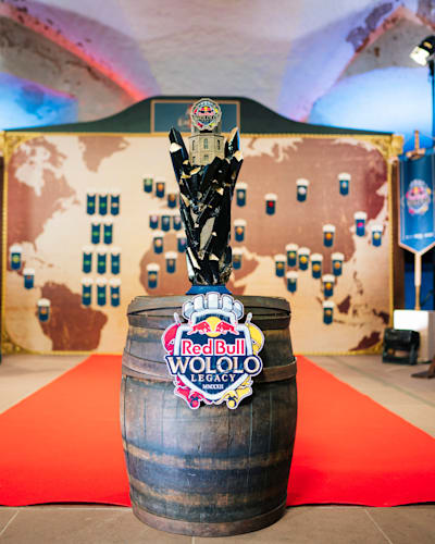 The Wololo 2022 trophy in the draft room at Red Bull Wololo in Heidelberg, Germany on October 21, 2022.  