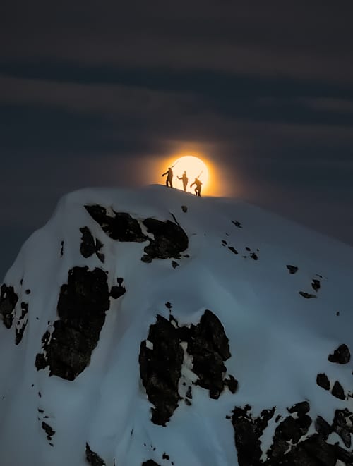 A still from the ski film Calm Beneath Castles