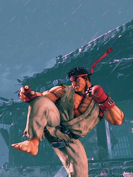 Les personnages Akuma et Ryu dans la saison 2 de Street Fighter 5.