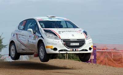 Catie drives a Peugeot 208 R2