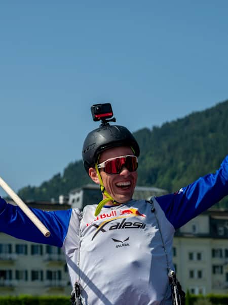 Erlend Ukvitne (NOR) celebrates in Zell am See