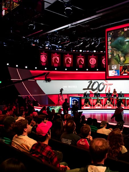 Participants play League of Legends