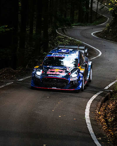Grégoire Munster (NDL) and Louis Louka (BEL) compete during the World Rally Championship Japan in Toyota City, Japan on November 8, 2025   