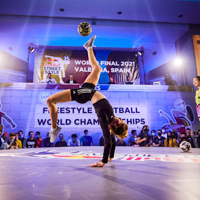 Lia competes during Red Bull Street Style 2021 World Final at Valencia, Spain, on November 20, 2021.