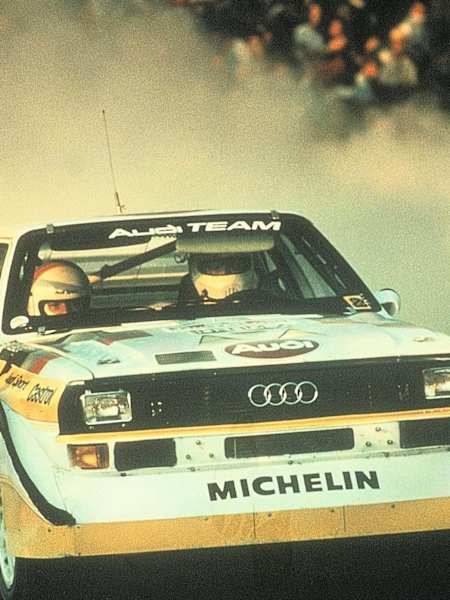 Walter Röhrl in the Quattro S1 E2