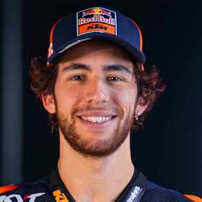 Enea Bastianini seen during the Red Bull KTM MotoGP Team Presentation on January 30, 2025