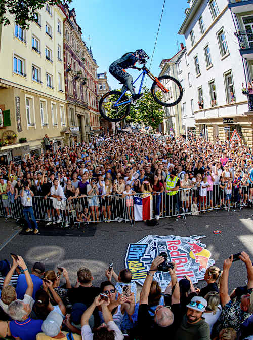 Paz Gallo seen during the Red Bull Cerro Abajo in Stuttgart, Germany on 05.09.2026