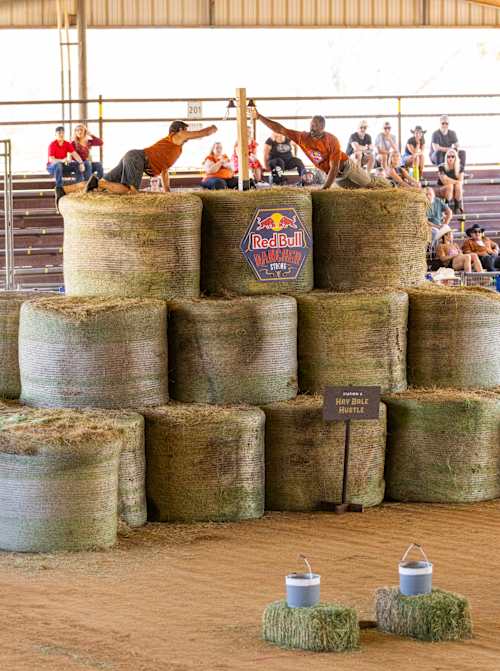 The Hay Bale Hustle at Red Bull Rancher Strong