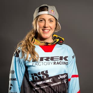 Rachel Atherton poses for a portrait during Red Bull Athlete Summit in London, United Kingdom, on February 3, 2016.