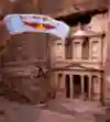Quase lá! Miles preparando para aterrisar em Petra