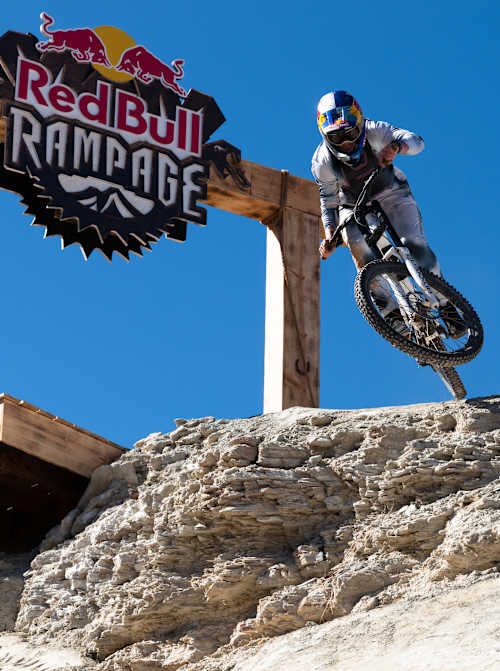 Hannah Bergemann takes her Red Bull Rampage line
