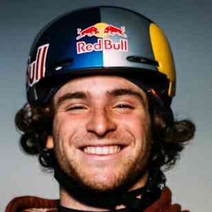 Matej Svancer poses for a portrait shot during skiing graduation project in Saalfelden, Salzburg, Austria on February 15, 2023.
