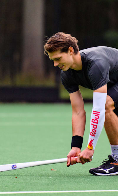 Felix Denayer performs during his Merch Line shoot in Brasschaat, Belgium on October 18, 2021. 