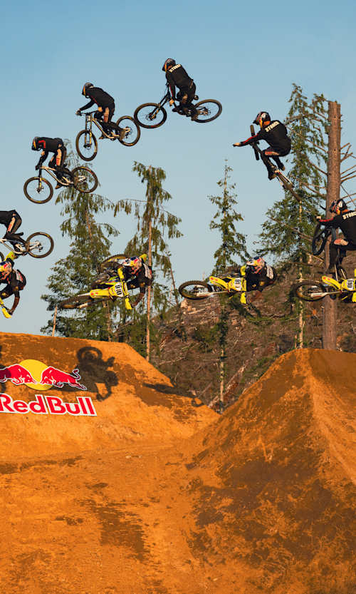 Carson Storch and Carson Brown ride during Carson X Carson project in Pacific City, Oregon, USA on September 9, 2024.