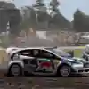 Wiman and Eriksson battle in the Ford Fiesta ST