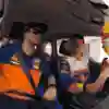 Mattias Walkner takes Taddy and Bolts for a ride