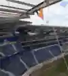 Sasha Digiulian climbs up Red Bull Arena.