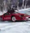 Ferrari F40 kar üzerinde