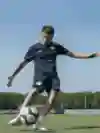 An image of two footballers trying to earn a deal with Red Bull Leipzig.