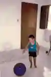 Neymar Jr playing with a ball as a kid