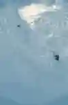 Erik Mossfeldt caught in an avalanche.