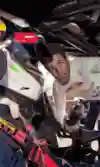 Getting some tips from the V8 master.