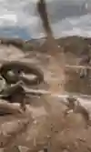 Rider crashes on the Erzbergrodeo Rocket Ride