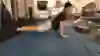 Push-up while arching your back for an additional stretch.