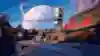 A screenshot of a town in The Outer Worlds
