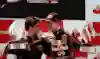 Peter Prodromou on the podium with Vettel