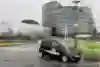 A Citroen C-Zero recce car at Rally France 2012