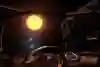 A player explores the galaxy from his cockpit