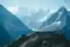 Ryan Sandes runs in Chamonix, France