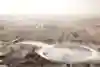 Luke Czepiela of Poland takes off on the Burj al Arab Hotel in Dubai