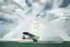 Airplane on the helipad of the Burj al Arab Hotel