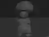 A black and white rendering of Toad in ZBrush