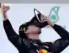 Ricciardo made everyone shoey on the podium