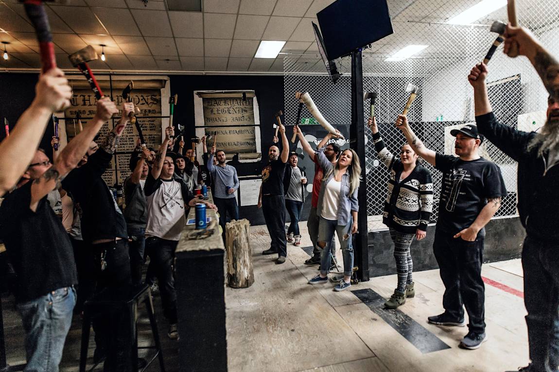 Inside The Backyard Axe Throwing League Matt Wilson