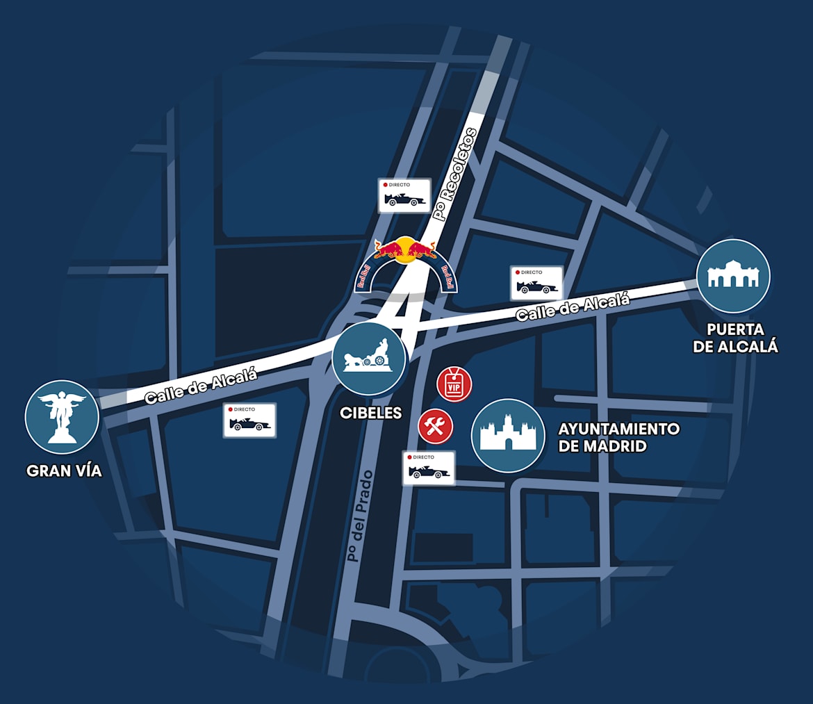 Red Bull Showrun Comunidad de Madrid Mapa