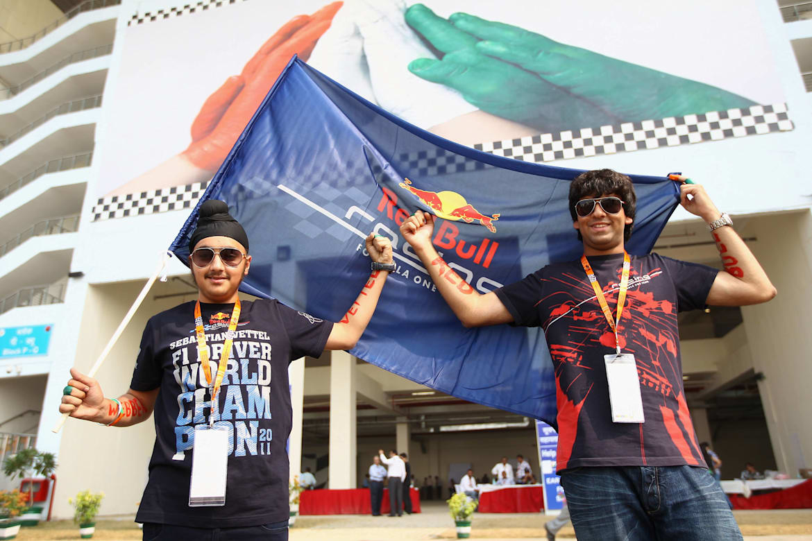 Fans at the 2011 Indian Grand Prix