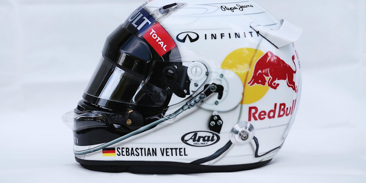 Sebastian Vettel s 2013 helmet designs