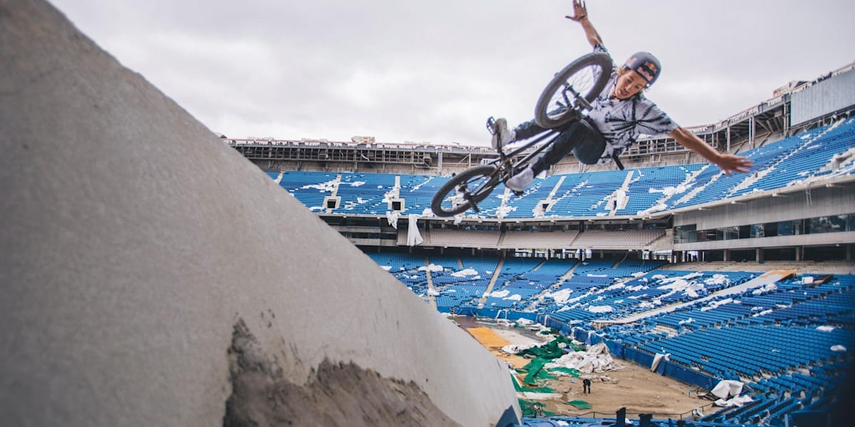 Tyler Fernengel Rides BMX Inside Detroit's Silverdome