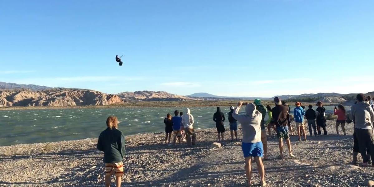 Watch Jesse Richman gap a huge rock jetty