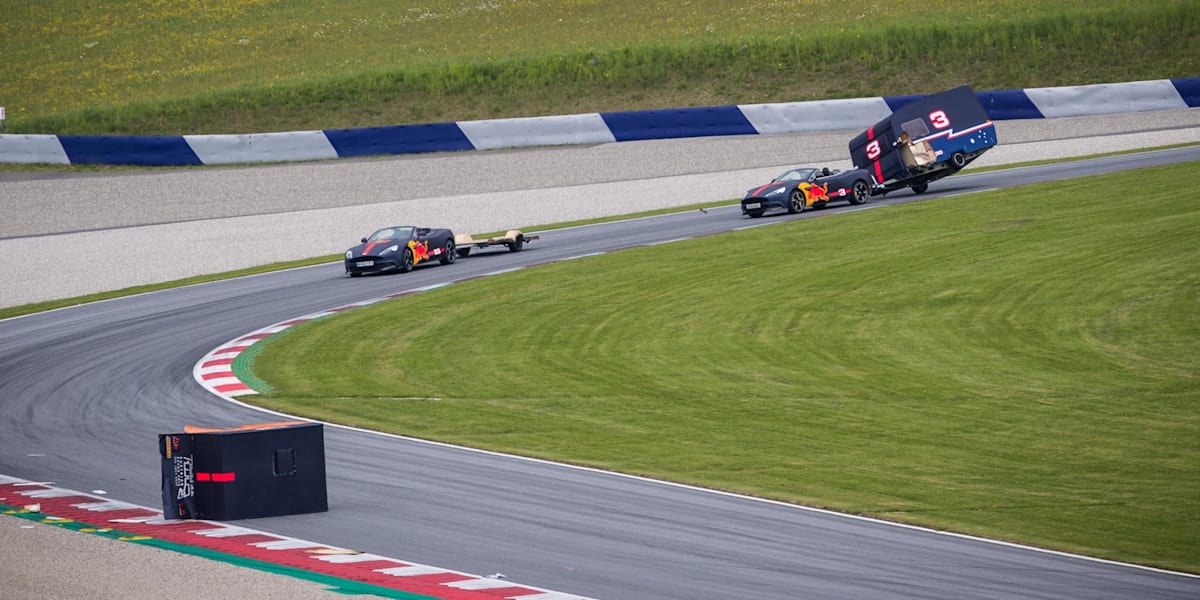 Watch a caravan race with an F1 twist