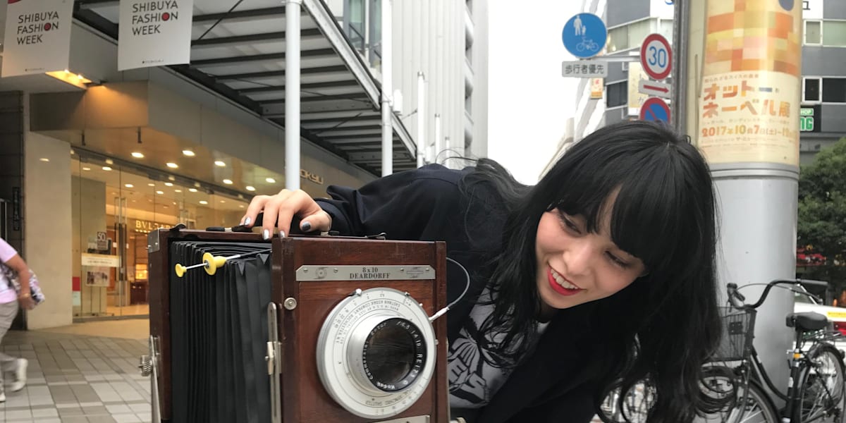 昔のカメラでフォトセッション＜渋谷×Licaxxx(リカックス