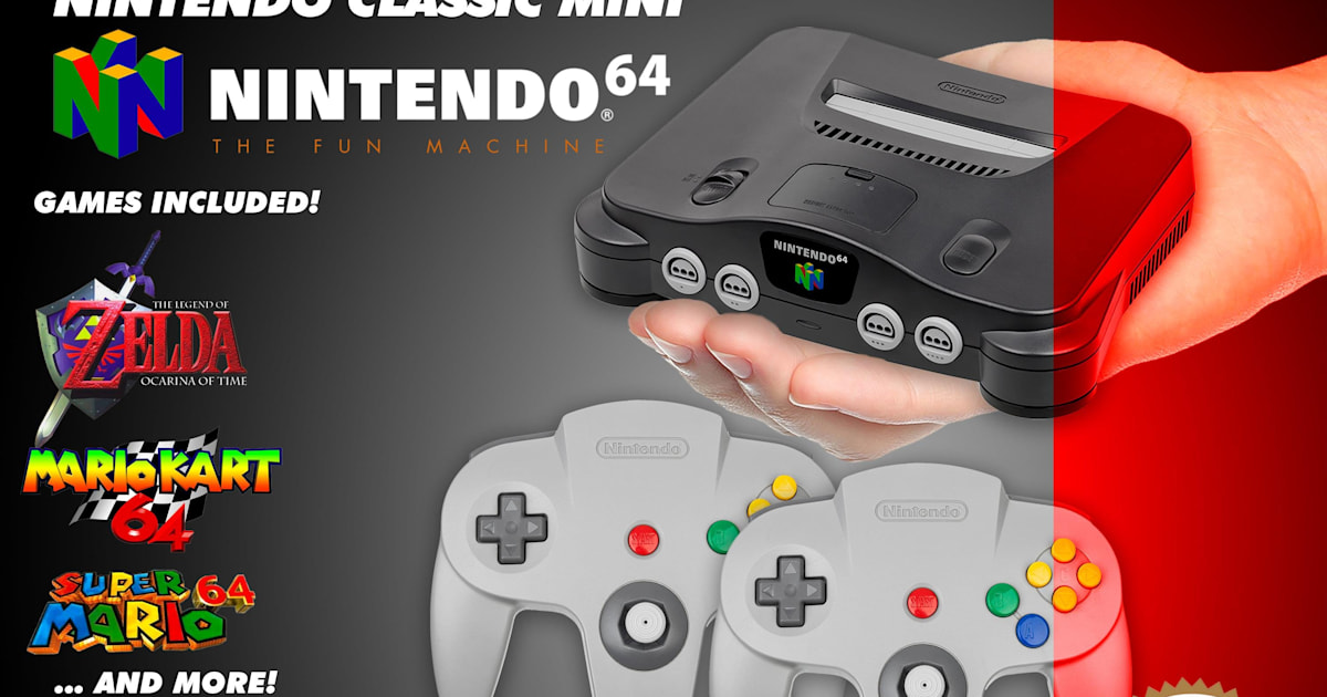 Mini Nintendo 64 Classic wishlist Red Bull Games