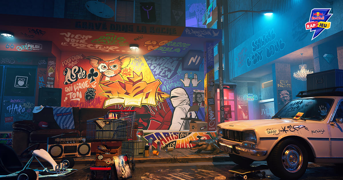 Red Bull Rap Jeu, à base de Pop Pop PopCorn
