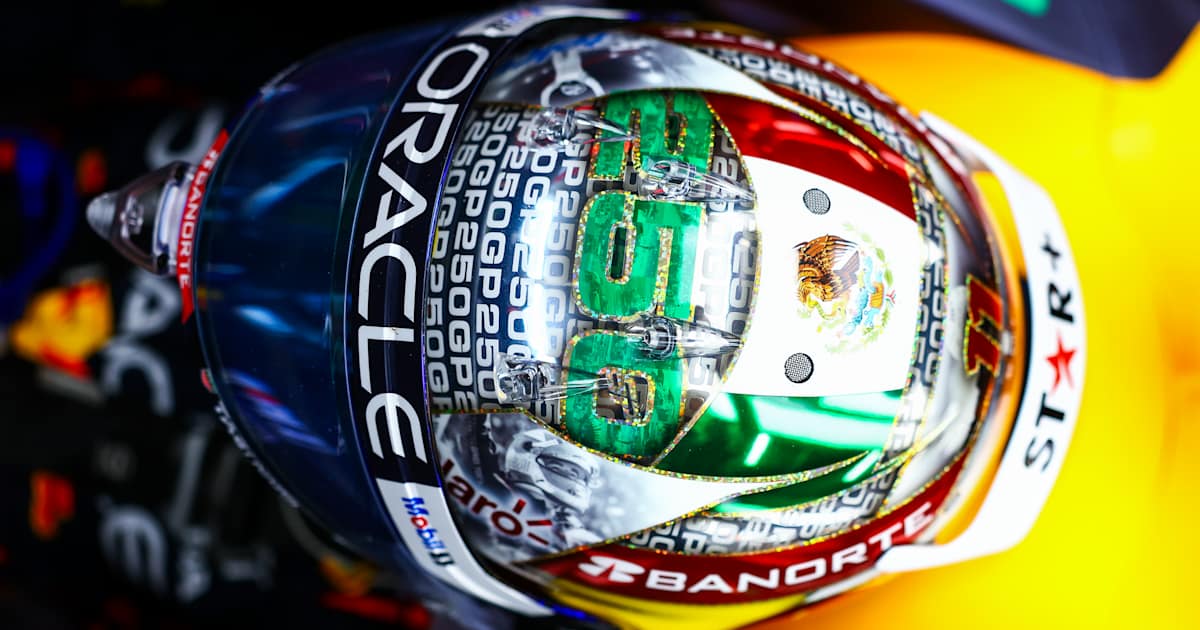 Checo's 250th Grand Prix Helmet Reveal